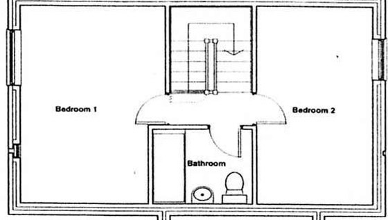 First floor plan of Jasmine Cottage